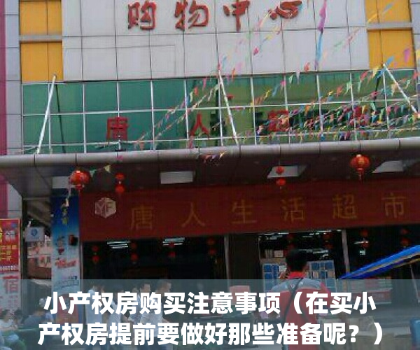 小产权房购买注意事项（在买小产权房提前要做好那些准备呢？）(小产权房购买需要注意些什么)