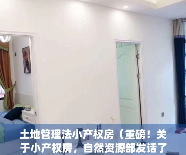 土地管理法小产权房（重磅！关于小产权房，自然资源部发话了！）(国土资源部关于小产权房解释)