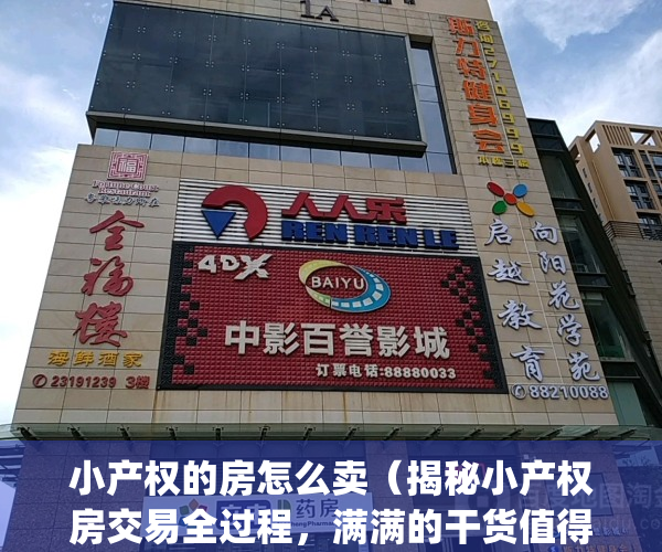 小产权的房怎么卖（揭秘小产权房交易全过程，满满的干货值得一看！）(小产权房如何卖出)