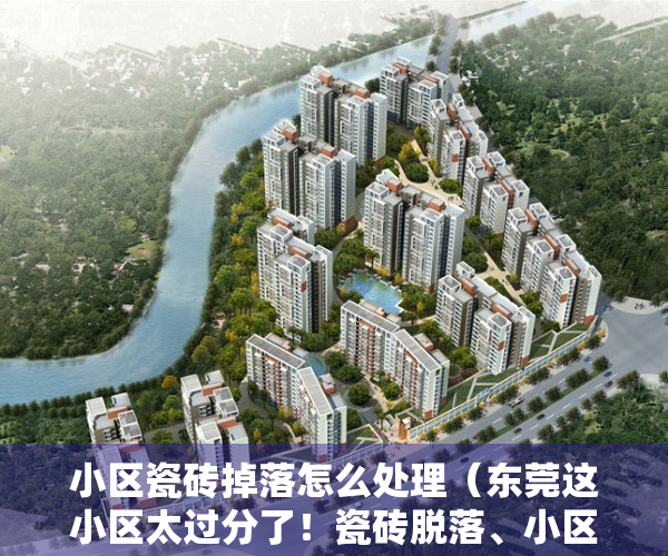 小区瓷砖掉落怎么处理（东莞这小区太过分了！瓷砖脱落、小区没有大门！逼的小区业主有家不敢回！）