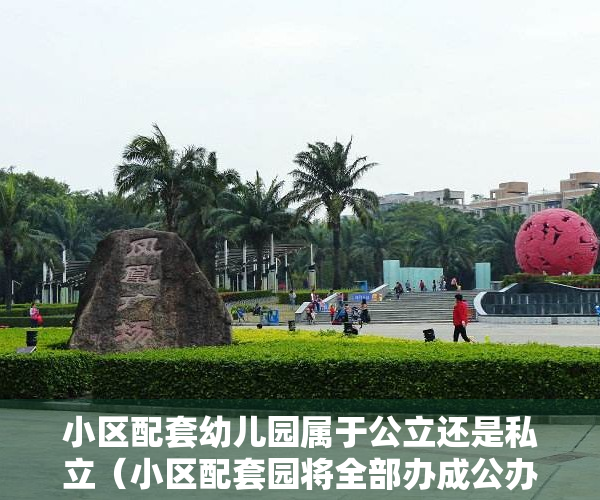 小区配套幼儿园属于公立还是私立（小区配套园将全部办成公办园，潍城区高质量谋划学前教育工作）
