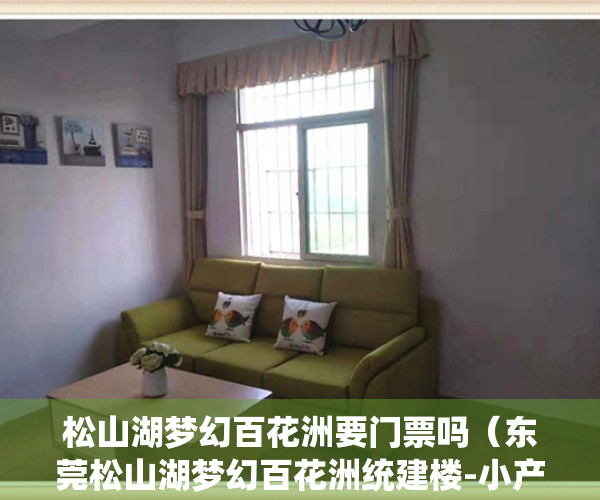 松山湖梦幻百花洲要门票吗（东莞松山湖梦幻百花洲统建楼-小产权房）