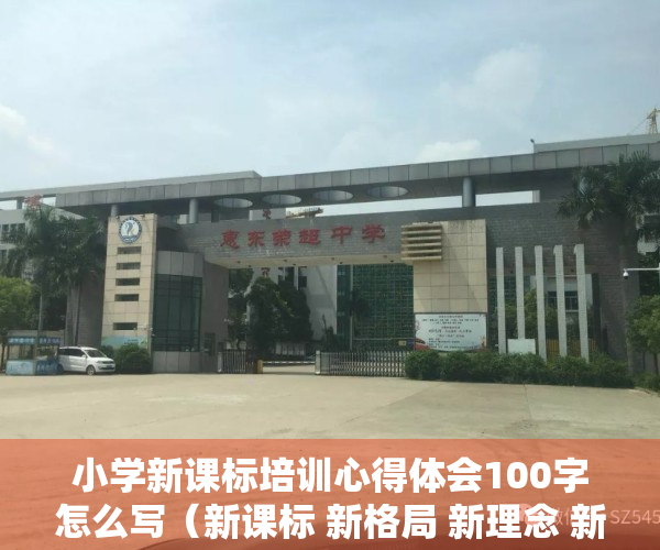 小学新课标培训心得体会100字怎么写（新课标 新格局 新理念 新思路——蛟塘中心小学举行“我与新课标”青年教师演讲比赛）