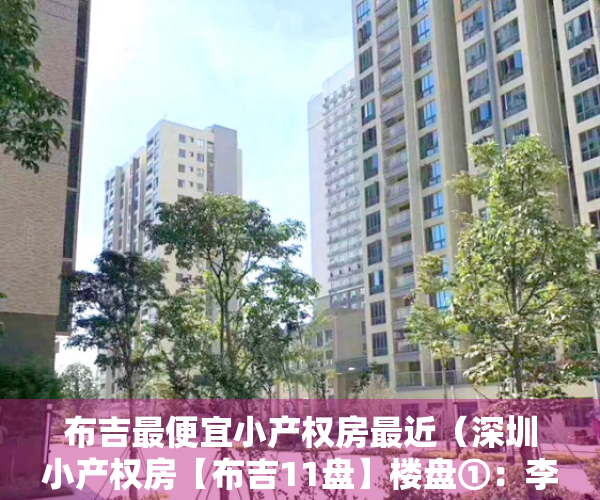 布吉最便宜小产权房最近（深圳小产权房【布吉11盘】楼盘①：李朗17栋大红本，十号线凉帽山500米，大一房改二房818万起‼️；楼盘②）