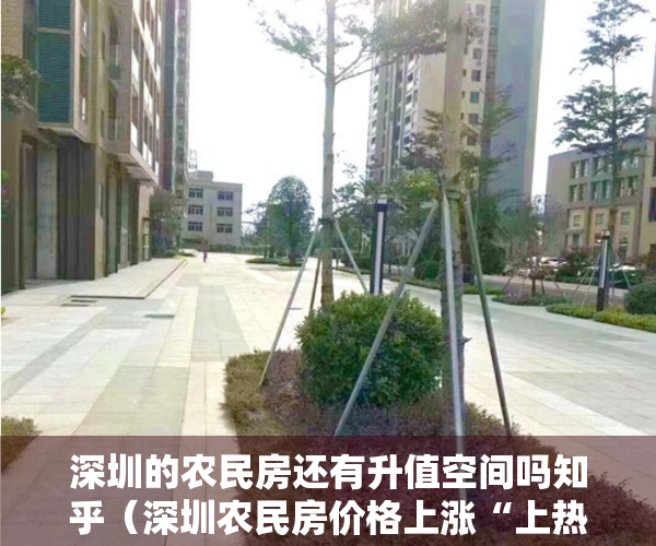 深圳的农民房还有升值空间吗知乎（深圳农民房价格上涨“上热搜” 专家建议―― 建立平台监管小产权房交易）