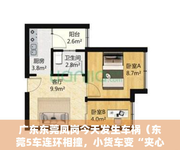 广东东莞凤岗今天发生车祸（东莞5车连环相撞，小货车变“夹心饼”，又是凤岗东深二路）