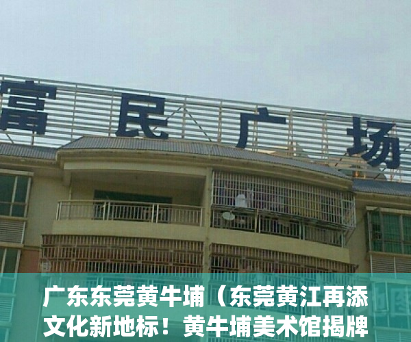 广东东莞黄牛埔（东莞黄江再添文化新地标！黄牛埔美术馆揭牌开馆）(东莞黄江黄牛埔湿地公园)