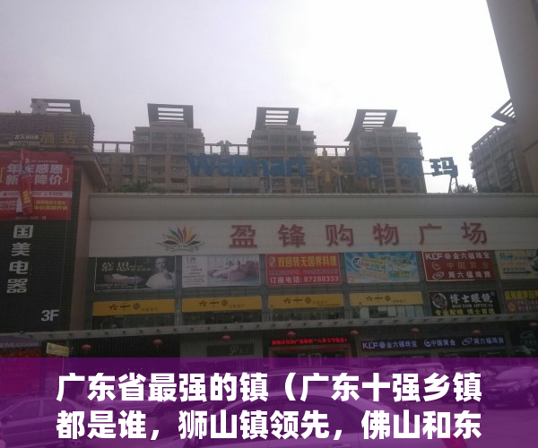 广东省最强的镇（广东十强乡镇都是谁，狮山镇领先，佛山和东莞各占四席！）