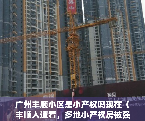 广州丰顺小区是小产权吗现在（丰顺人速看，多地小产权房被强制拆除！业主血本无归！）