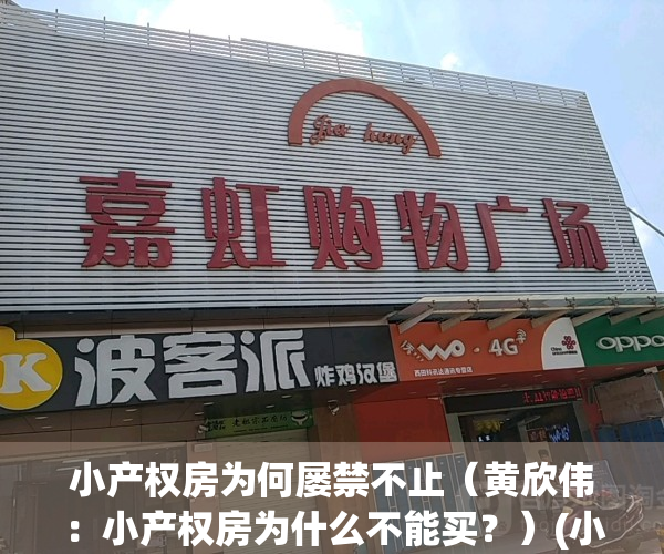 小产权房为何屡禁不止（黄欣伟：小产权房为什么不能买？）(小产权房既然不合法为何还可以买卖)