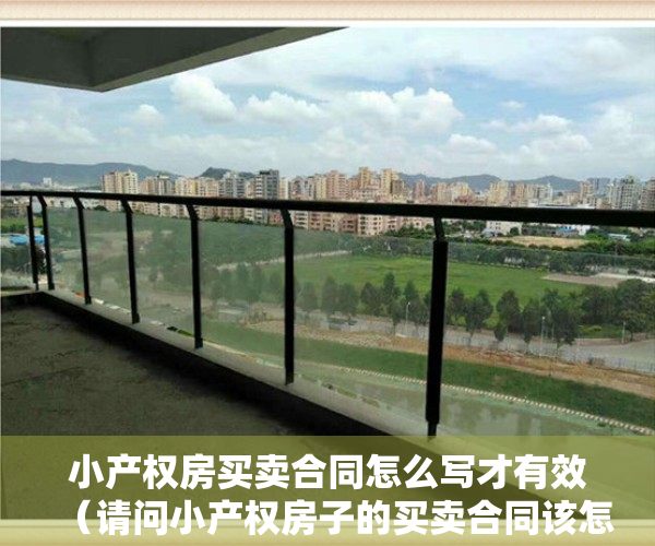 小产权房买卖合同怎么写才有效（请问小产权房子的买卖合同该怎么写，求指教？）