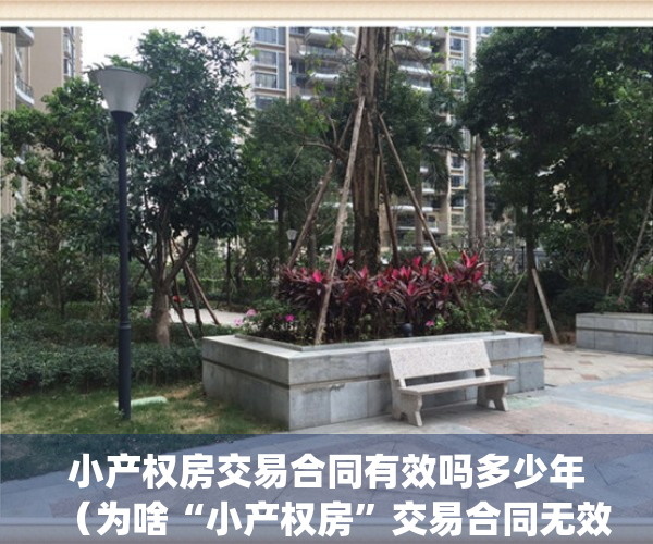 小产权房交易合同有效吗多少年（为啥“小产权房”交易合同无效？）(小产权房买卖合同有法律效力吗)