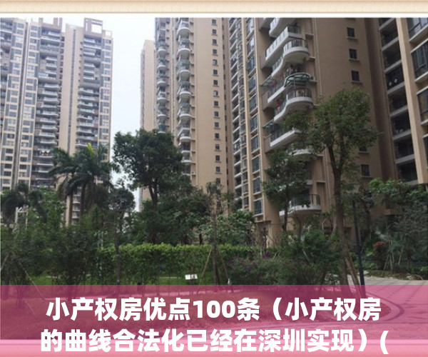 小产权房优点100条（小产权房的曲线合法化已经在深圳实现）(小产权房的优势与劣势)