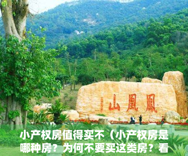 小产权房值得买不（小产权房是哪种房？为何不要买这类房？看完你就懂了）