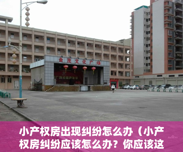 小产权房出现纠纷怎么办（小产权房纠纷应该怎么办？你应该这么处理）