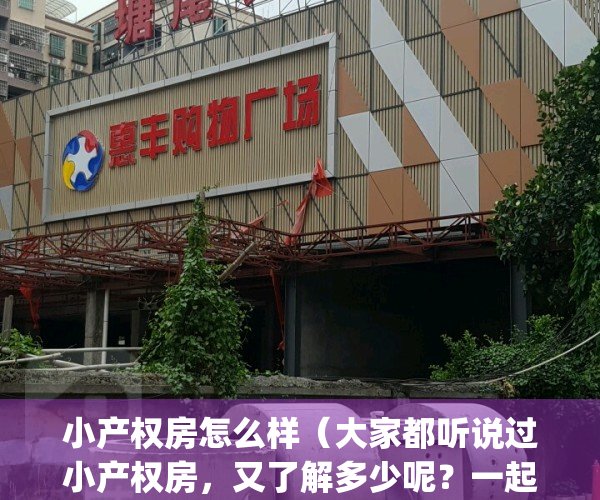 小产权房怎么样（大家都听说过小产权房，又了解多少呢？一起看看吧）(小产权房价位多少钱)