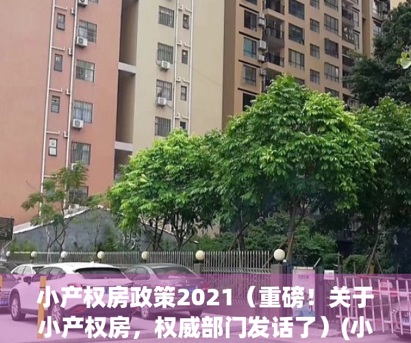 小产权房政策2021（重磅！关于小产权房，权威部门发话了）(小产权房相关政策)