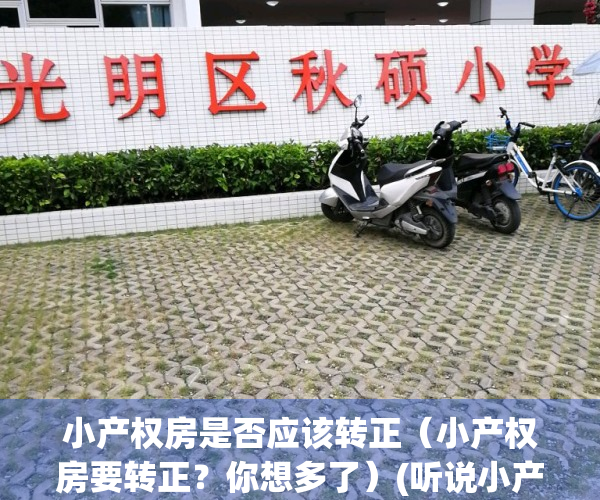 小产权房是否应该转正（小产权房要转正？你想多了）(听说小产权可以转正了,是真的吗)