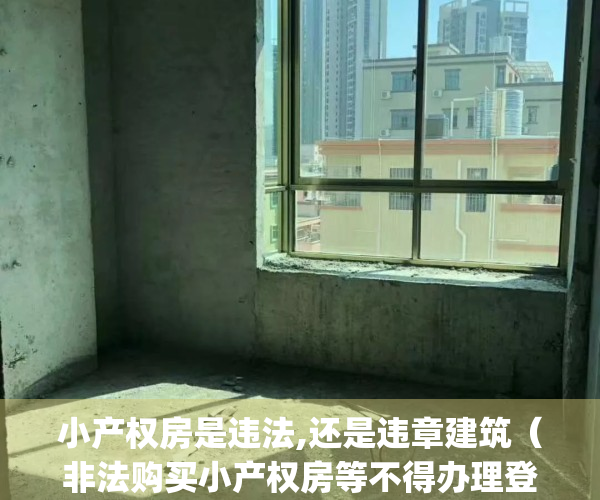 小产权房是违法,还是违章建筑（非法购买小产权房等不得办理登记）(小产权房是违法建筑吗?)
