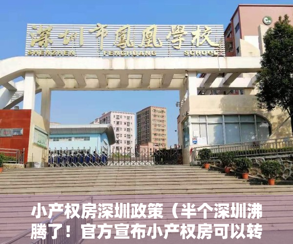 小产权房深圳政策（半个深圳沸腾了！官方宣布小产权房可以转正？广州的小产权房业主也开始激动了……）
