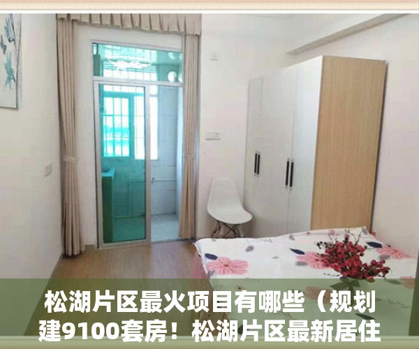 松湖片区最火项目有哪些（规划建9100套房！松湖片区最新居住板块来啦！）