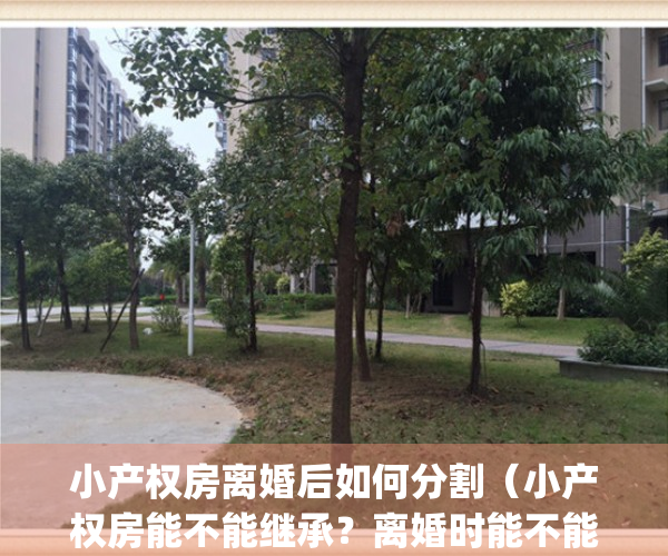 小产权房离婚后如何分割（小产权房能不能继承？离婚时能不能分割？）(小产权房离婚了咋分配)