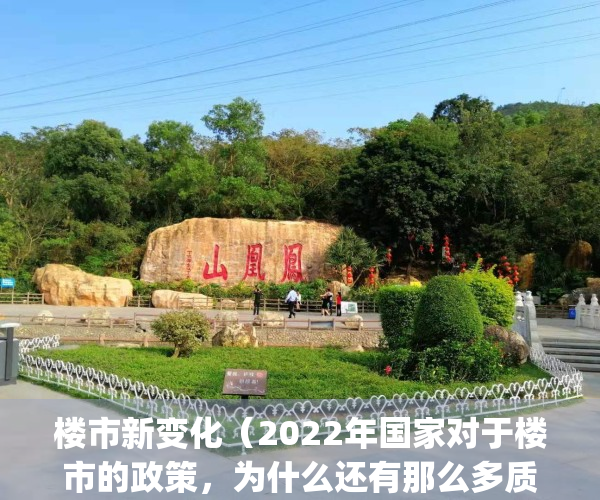 楼市新变化（2022年国家对于楼市的政策，为什么还有那么多质疑声？）(楼市新政策2020)