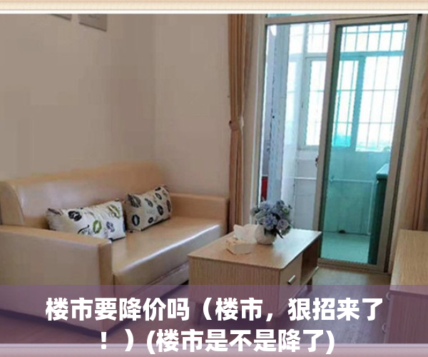 楼市要降价吗（楼市，狠招来了！）(楼市是不是降了)