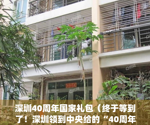 深圳40周年国家礼包（终于等到了！深圳领到中央给的“40周年大礼包”）(深圳40年大礼包会是啥)