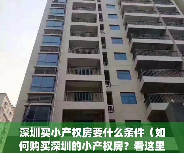 深圳买小产权房要什么条件（如何购买深圳的小产权房？看这里！）(深圳购买小产权房注意事项)