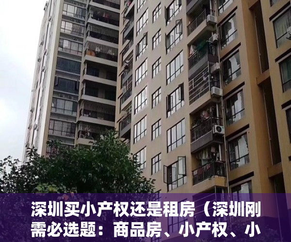 深圳买小产权还是租房（深圳刚需必选题：商品房、小产权、小县城还是继续租房）