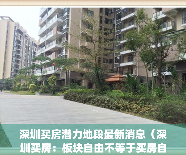 深圳买房潜力地段最新消息（深圳买房：板块自由不等于买房自由）(深圳买房区域分析2020)