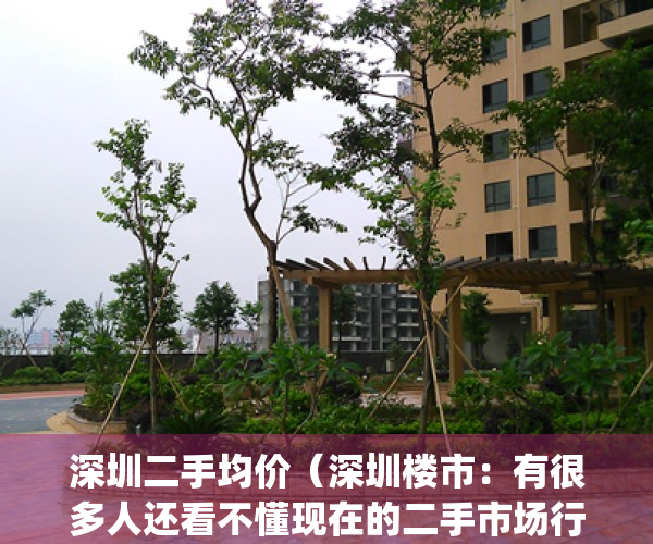 深圳二手均价（深圳楼市：有很多人还看不懂现在的二手市场行情）(深圳二手房价格?)