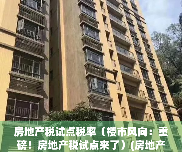 房地产税试点税率（楼市风向：重磅！房地产税试点来了）(房地产税试点地区)