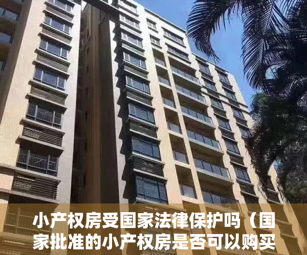 小产权房受国家法律保护吗（国家批准的小产权房是否可以购买？有何风险？）