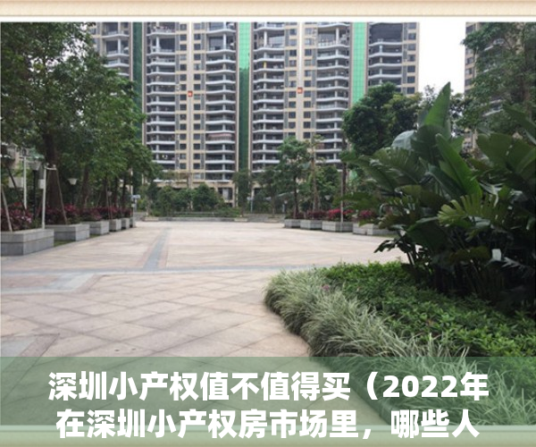 深圳小产权值不值得买（2022年在深圳小产权房市场里，哪些人在买卖深圳小产权？）