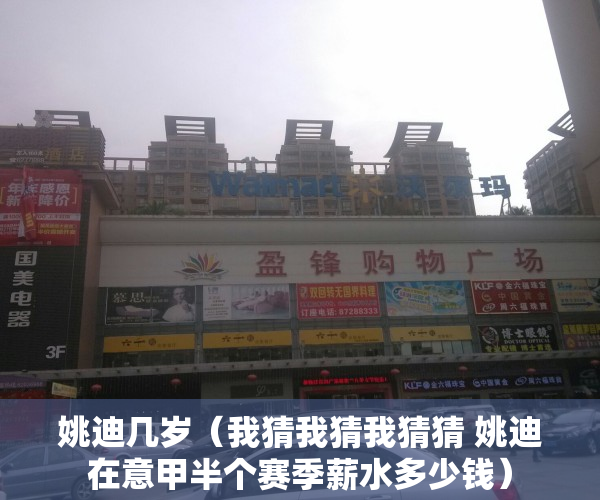 姚迪几岁（我猜我猜我猜猜 姚迪在意甲半个赛季薪水多少钱）