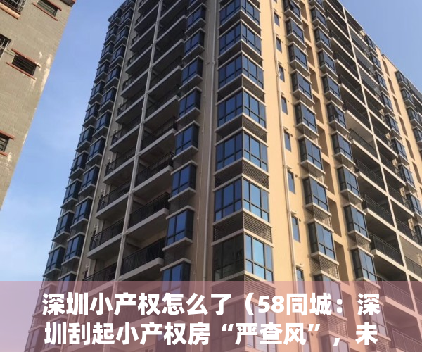 深圳小产权怎么了（58同城：深圳刮起小产权房“严查风”，未来小产权房买卖向左还是向右？）
