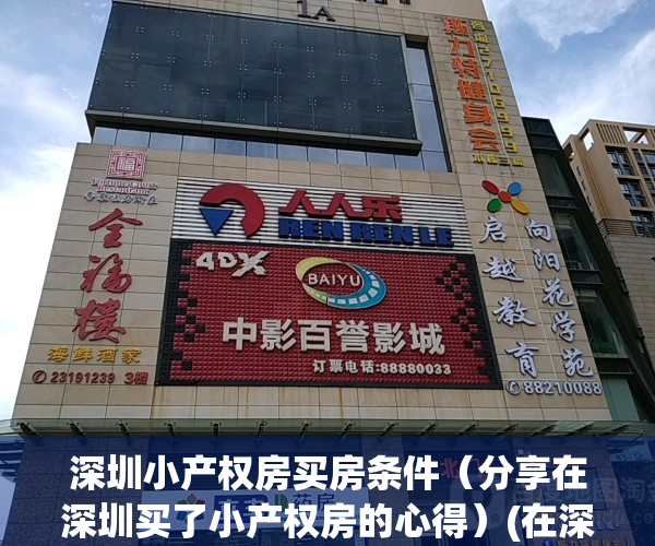 深圳小产权房买房条件（分享在深圳买了小产权房的心得）(在深圳买小产权房怎么样)