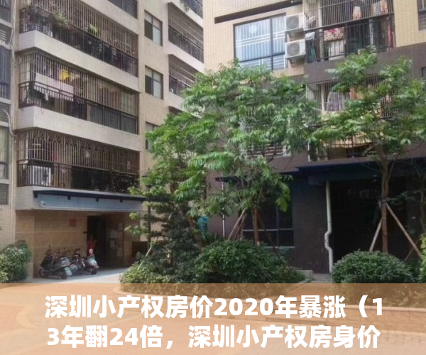 深圳小产权房价2020年暴涨（13年翻24倍，深圳小产权房身价的狂飙之路！）