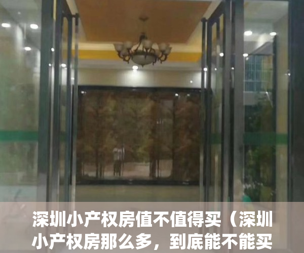 深圳小产权房值不值得买（深圳小产权房那么多，到底能不能买？）(深圳小产权房子能买吗受法律保护吗)