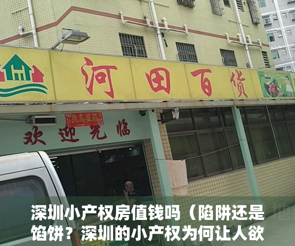 深圳小产权房值钱吗（陷阱还是馅饼？深圳的小产权为何让人欲罢不能）