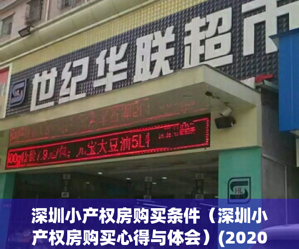 深圳小产权房购买条件（深圳小产权房购买心得与体会）(2020年深圳小产权房的最新政策)