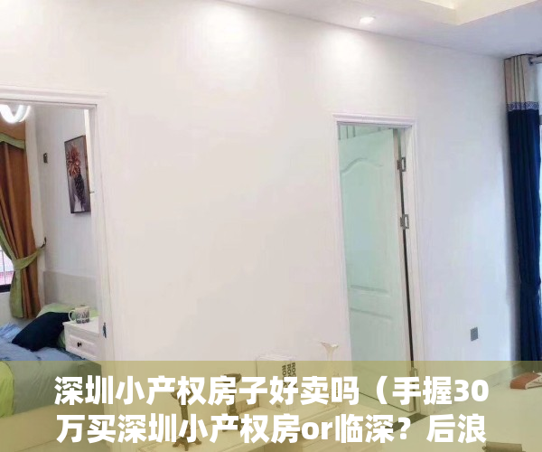 深圳小产权房子好卖吗（手握30万买深圳小产权房or临深？后浪买房太纠结）