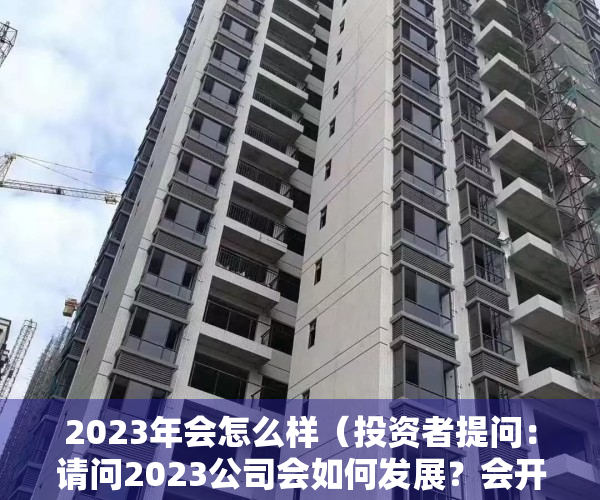 2023年会怎么样（投资者提问：请问2023公司会如何发展？会开拓新的领域吗？另贵公司是否属于）