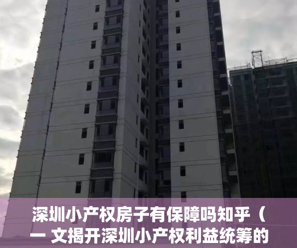 深圳小产权房子有保障吗知乎（一 文揭开深圳小产权利益统筹的真面目！）