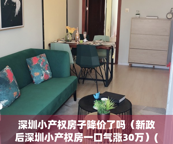 深圳小产权房子降价了吗（新政后深圳小产权房一口气涨30万）(深圳小产权房价格2020年)