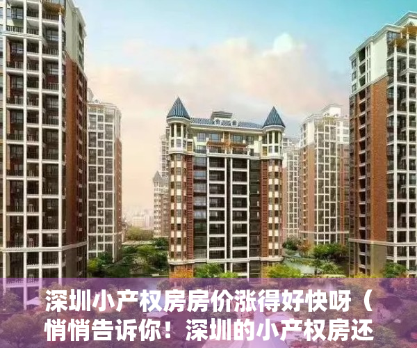 深圳小产权房房价涨得好快呀（悄悄告诉你！深圳的小产权房还会一直上涨！）