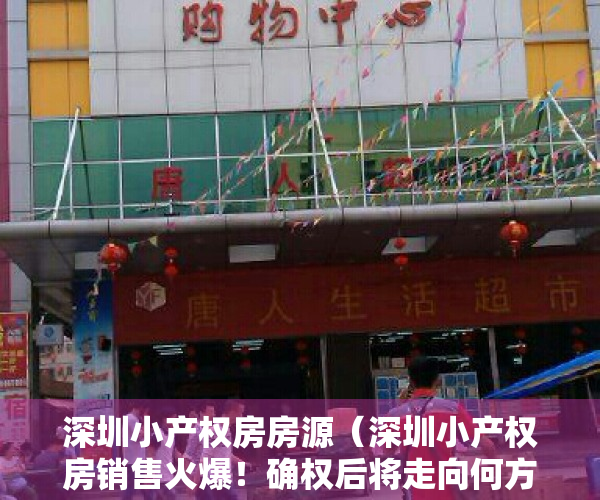 深圳小产权房房源（深圳小产权房销售火爆！确权后将走向何方？购买者是这么想的……）