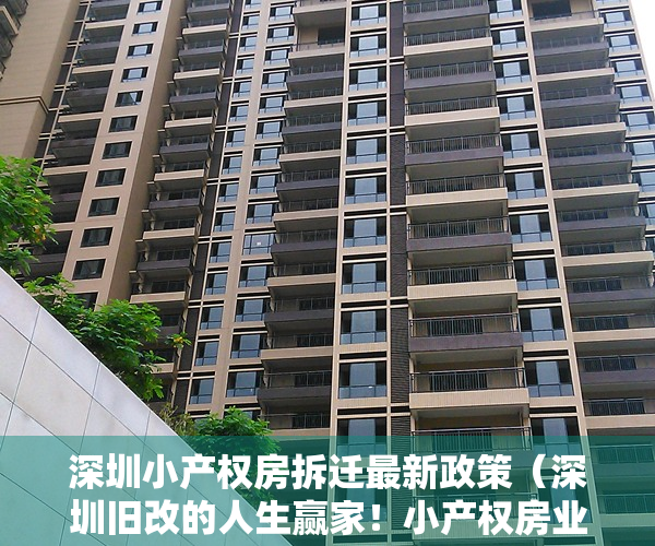 深圳小产权房拆迁最新政策（深圳旧改的人生赢家！小产权房业主，拆与不拆，都是千万级富豪！）